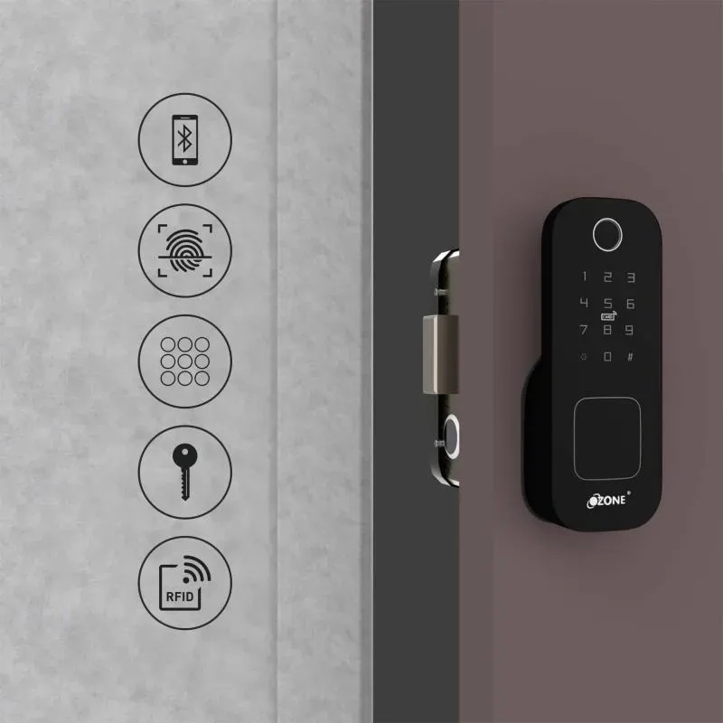 Ozone Smart Wi-Fi Rim Lock for Wooden & Metal Doors 4