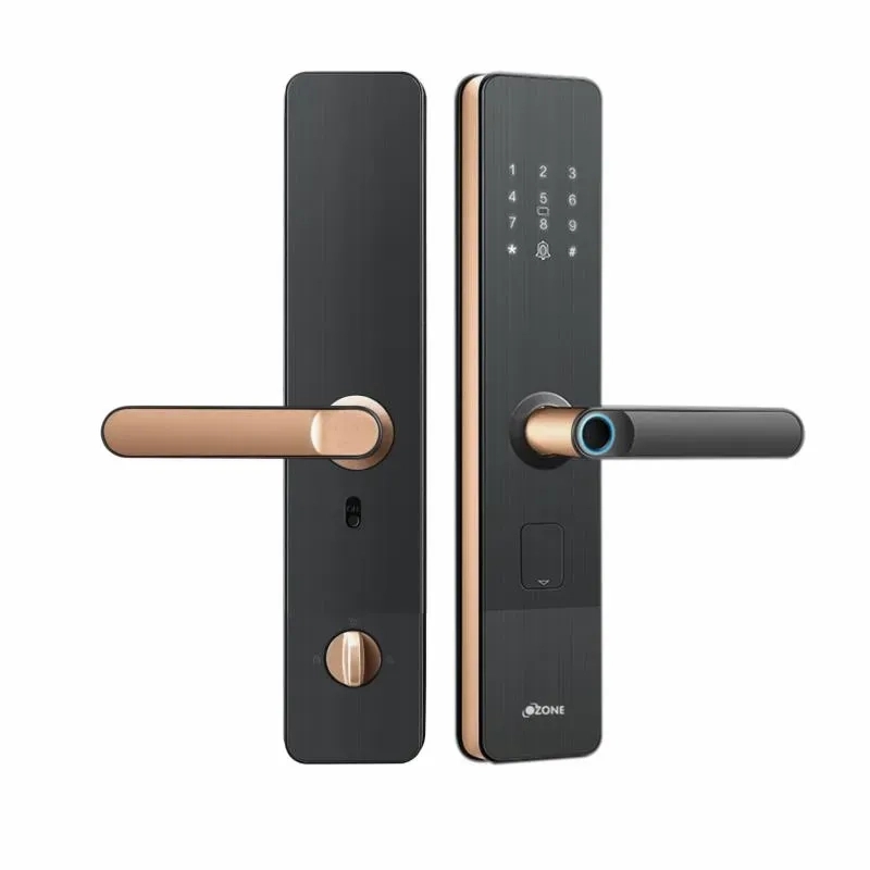 Ozone Smart Bluetooth Lock for Wooden & Metal Doors - Rose Gold