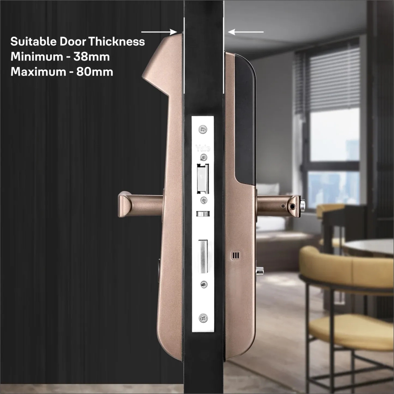 YDM 4115 -A Series Smart Lock with Fingerprint - Bluetooth Module and Wifi Connect Bridge 6