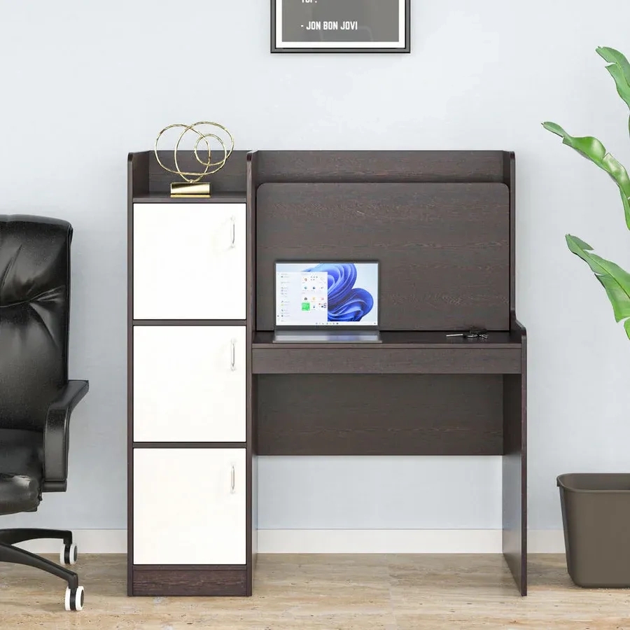 Nilkamal Genius Study Table - New Wenge and High Pine