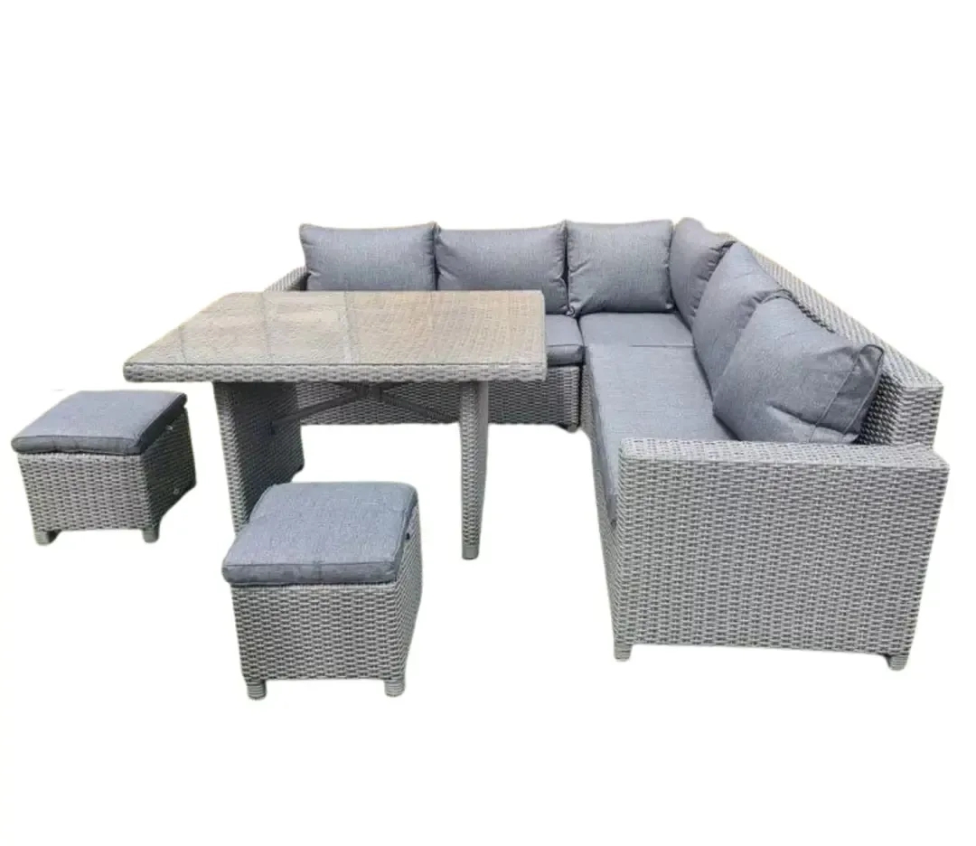 Devoko 5-Piece Outdoor Patio Furniture Set – Grey 1