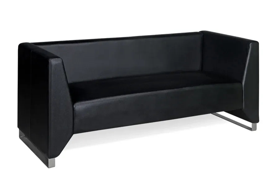 Nilkamal Reed 3 Seater Sofa - Black 2
