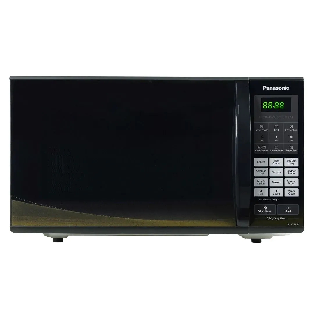 Panasonic 27L Convection Microwave Oven (NN-CT64HBFDG, Black Mirror + Golden, Zero Oil, 137 Auto Cook Menus) 1