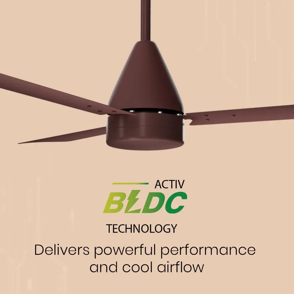 Crompton Energion Hyperjet smart BLDC Ceiling Fan - Brown 3