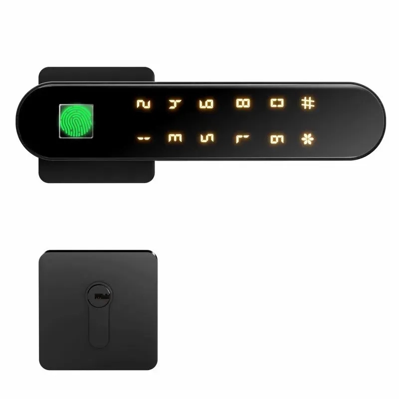 Ozone Smart Bluetooth Internal Lock with Rose Plate for Wooden & Metal Doors - OZ-FDL-22-R LIFE BLACK