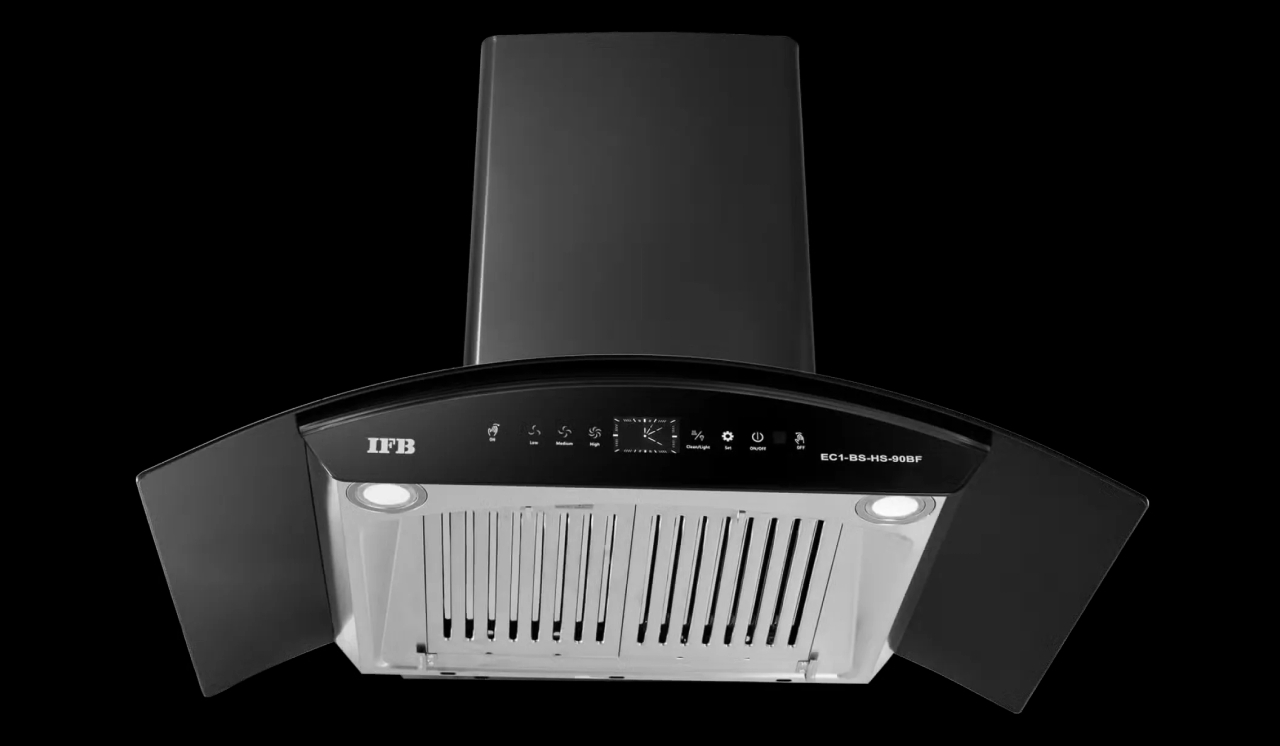 IFB 90 Cm Wall Mounting Chimney With 3 Speed Motor 2