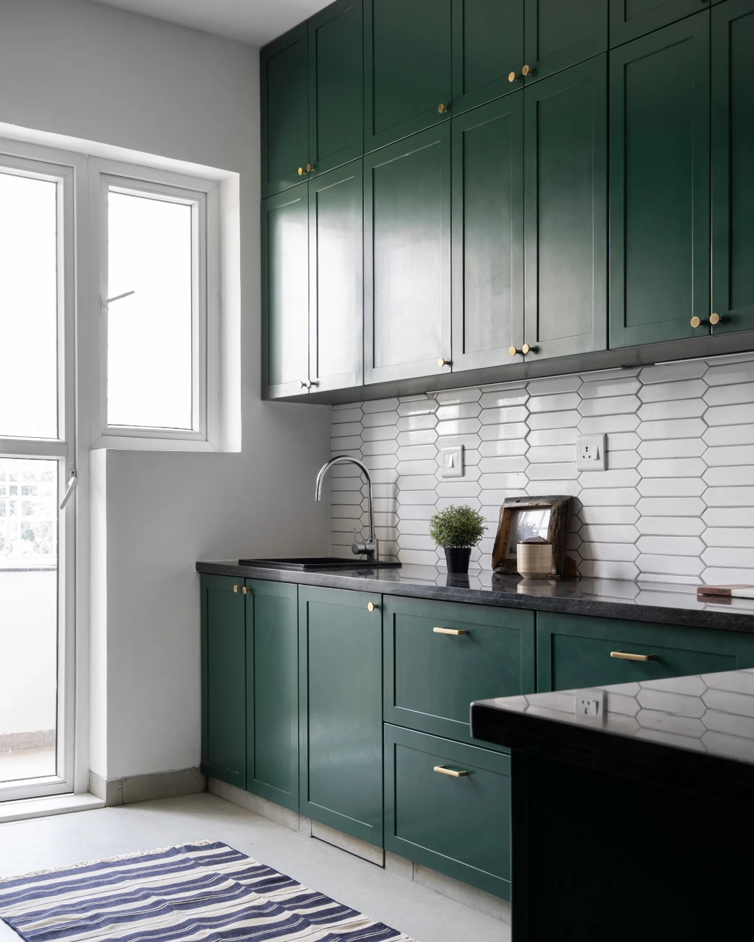 Kitchen in The French Door Apartment