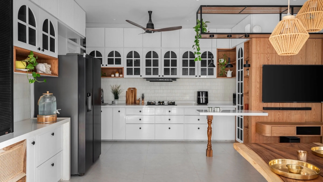 Kitchen in Sukoon Chandni and Chirag Mehta’s Apartment