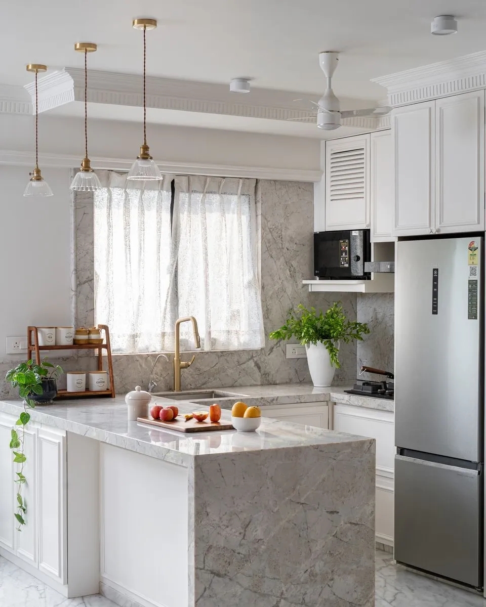 Kitchen in La-Maison Blanche Apartments