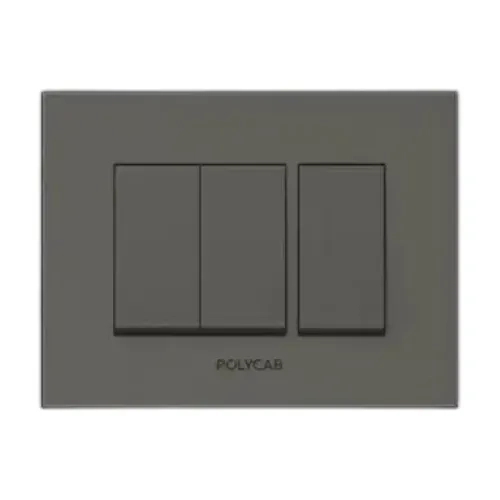 Polycab Caprina - 4m Grid Frame+Cover Levana (Mag.Grey) by Polycab : Colours available: DimGray