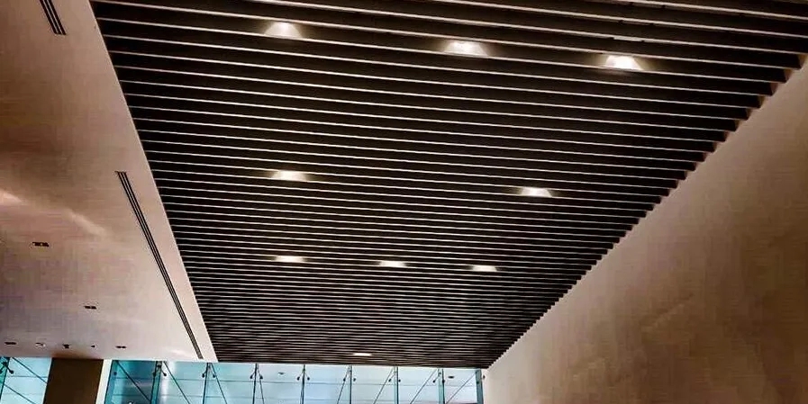Ceiflo U Baffle Metal Ceiling by Ceiflo : Colours available: Grey 1 3