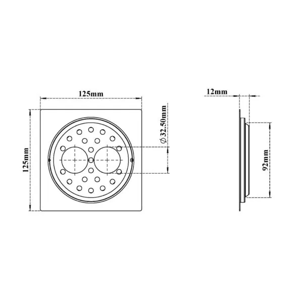 Viking Drain Square - Double Hole Floor Trap by Viking India 1 1