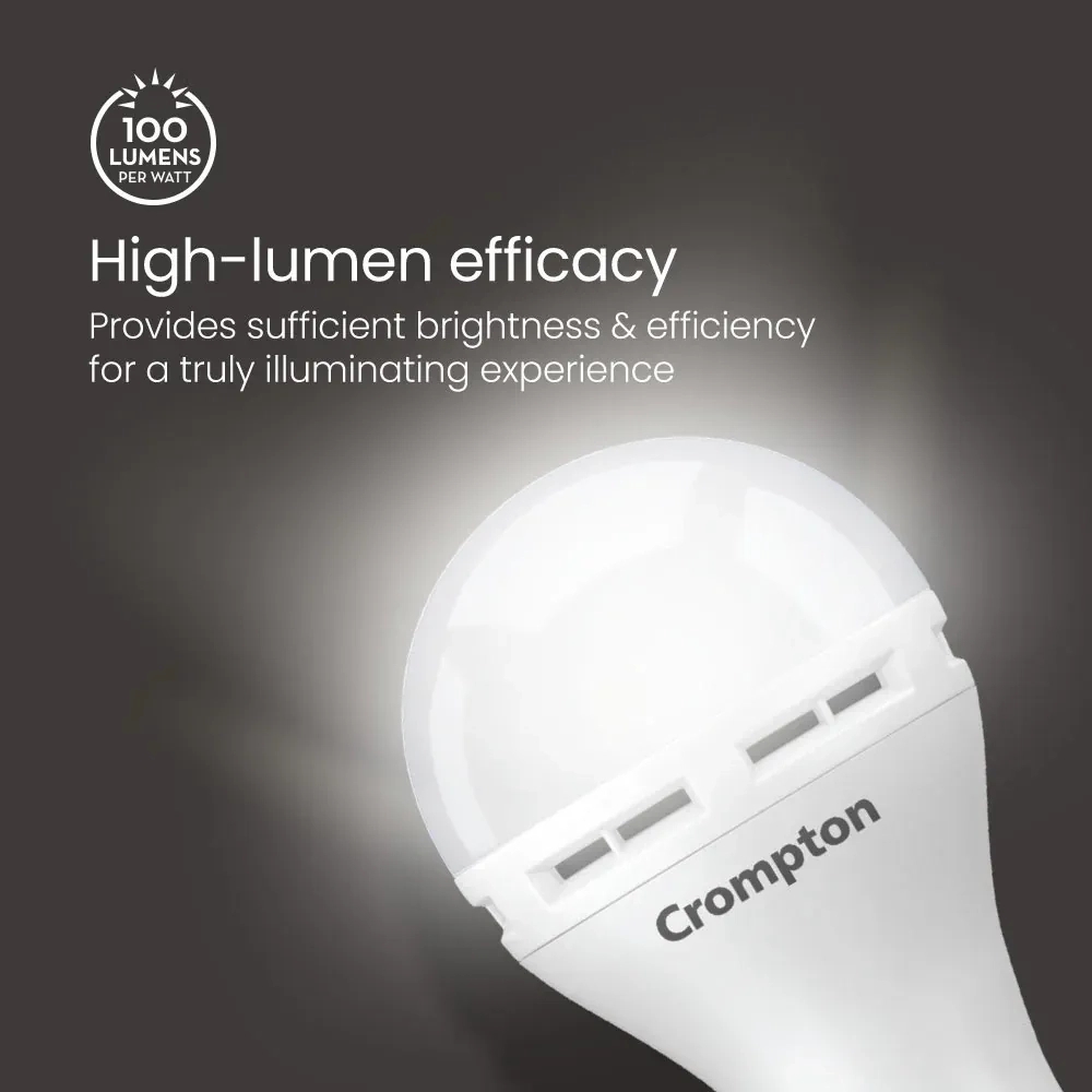 Crompton 9W B22 Backup LED Bulb by Crompton : Colours available: White 5 4