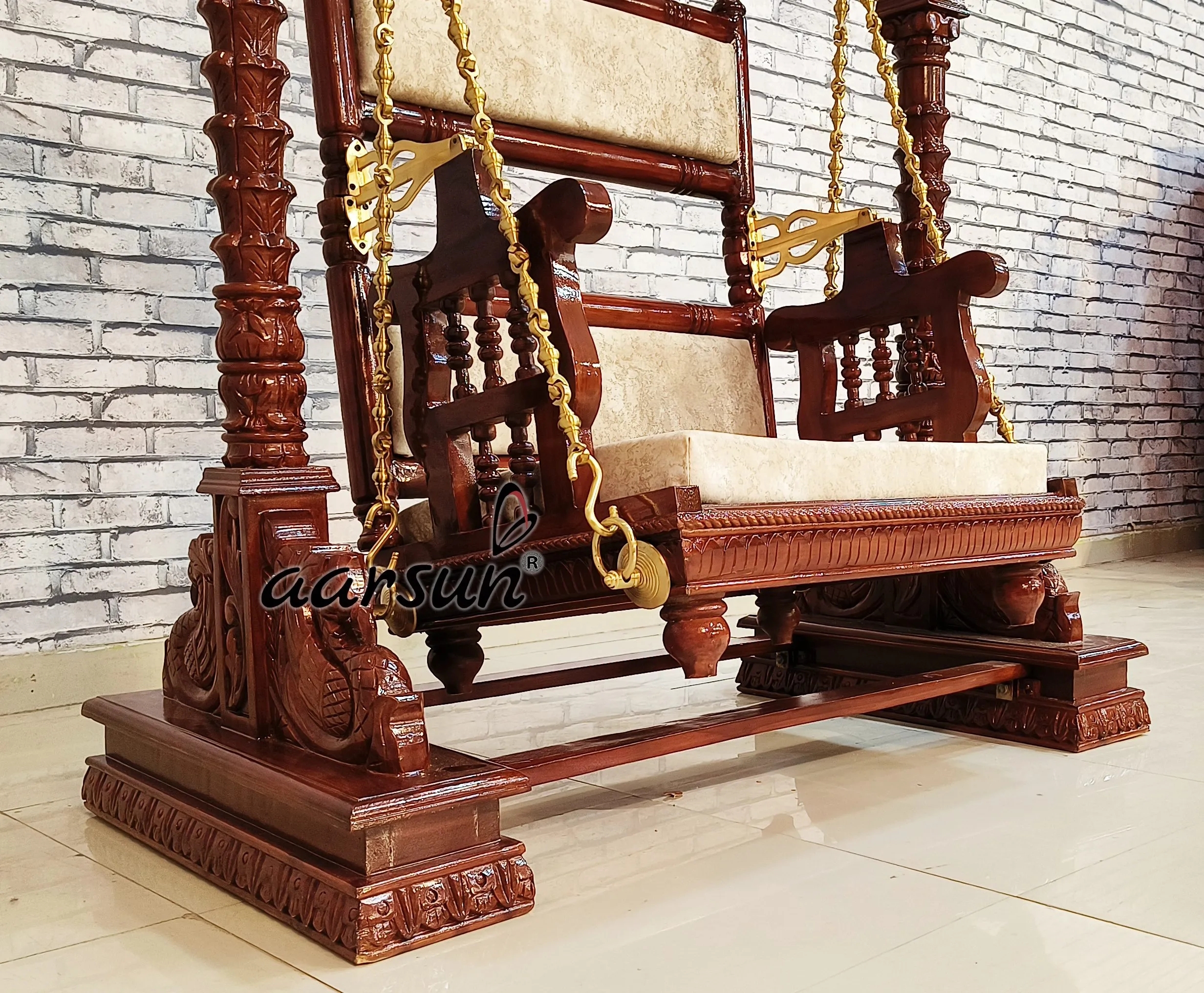 Aarsun 2-in-1 Swing, Wooden Cradle for Janmashtami with video 3