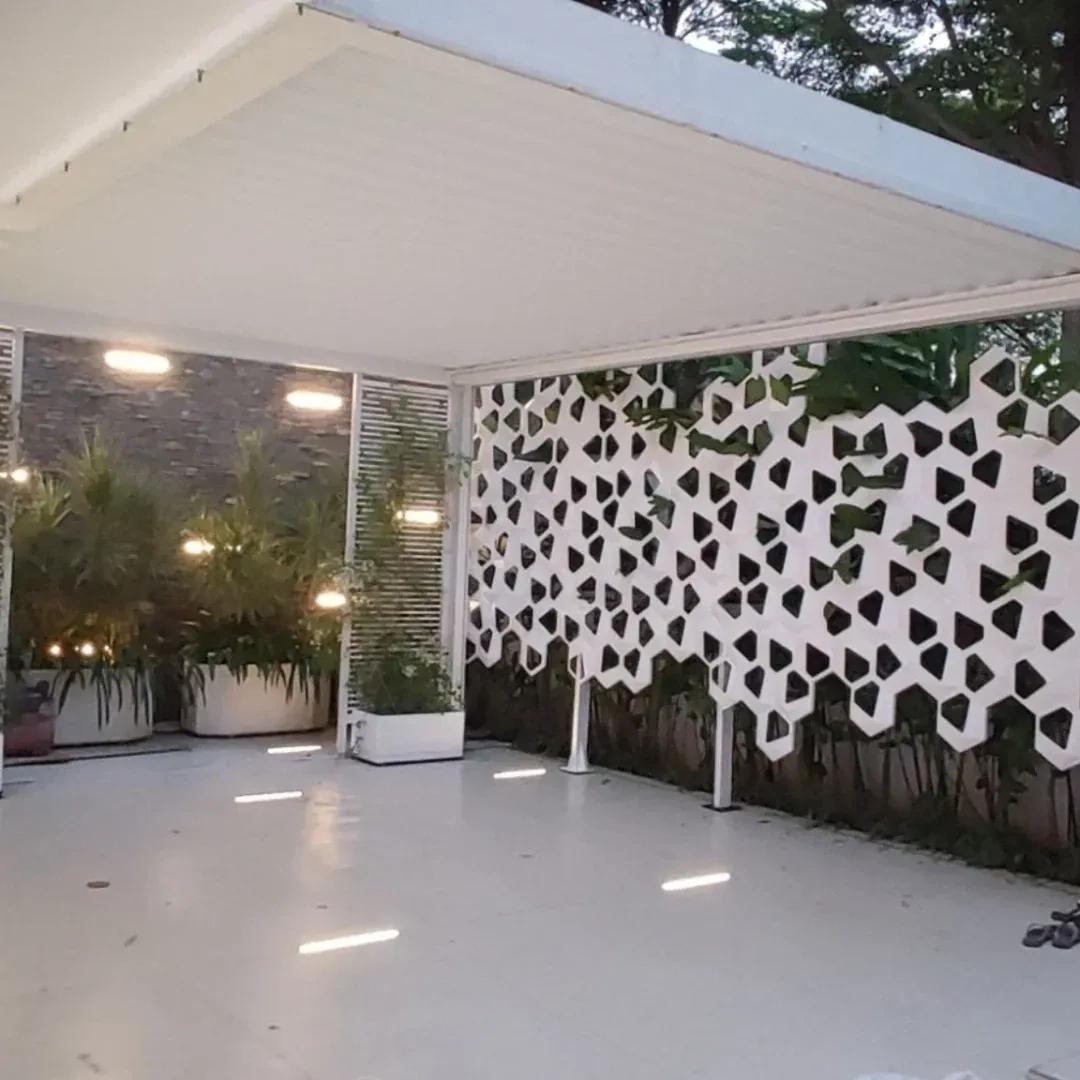 Justfence 3D Aluminum Screens Fence by Justfence : Colours available: White 2 2