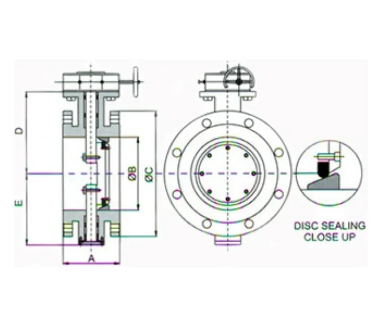 Omkar Double Flanged Butterfly Valve by Omkar Valves : Colours available: Blue 1 1