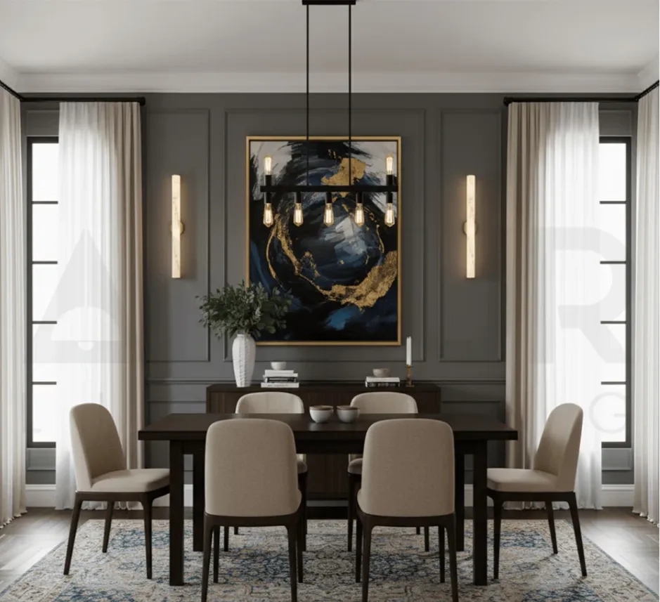 Ankur Vitric Modern Minimilist Desin Metal and Alabaster Based Wall Light by Ankur : Colours available: Gold 2 2