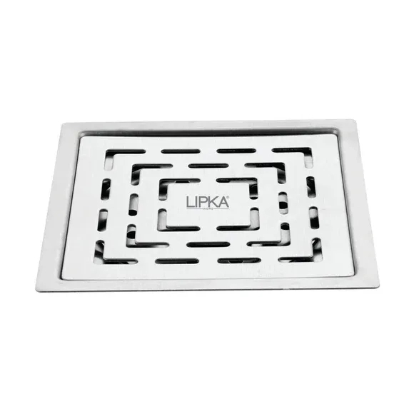 Lipka Charlie Deluxe Square Flat Cut Floor Drain (6 x 6)