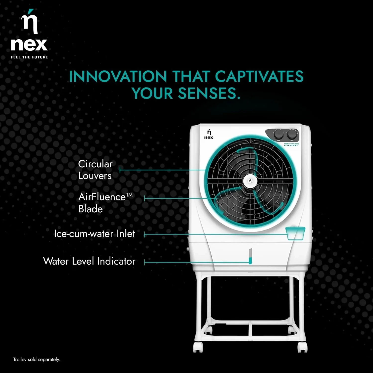 Bajaj NEX DAC D1 55L DESERT COOLER - Air Cooler by Bajaj : Colours available: White 4 4