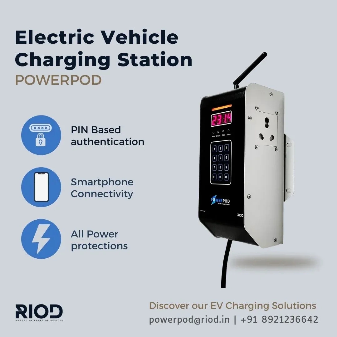 Riod EV Charging station PowerPod Home for Personal use by Riod for Multipurpose : Colours available: Black 3 2