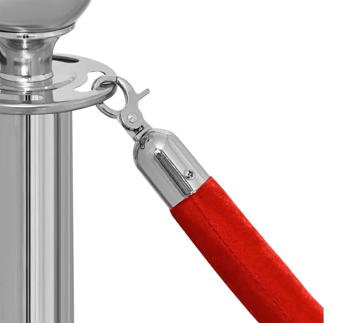 Dolphy Red Velvet Queue Manager Rope With Hook DQMG0007 by Dolphy : Colours available: Red 1 1