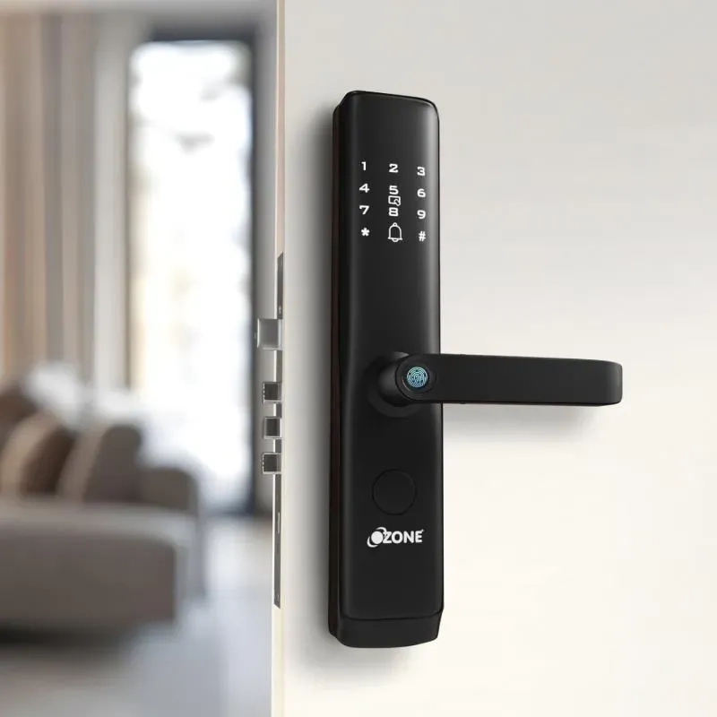 Ozone Smart Wi-Fi External Lock and Video Door Phone Combo by Ozone for Entrance : Colours available: Black