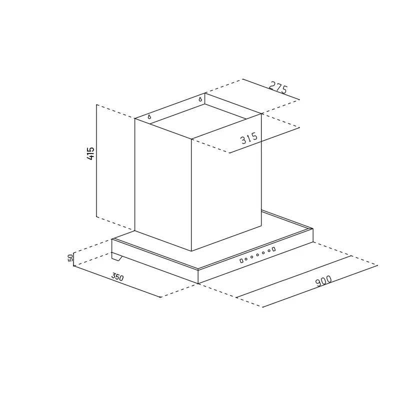 Glen Under Cabinet Auto Clean Filter less Kitchen Chimney with Motion Sensor 90cm, 1400 m3/h (CH6052UCAC90) 5