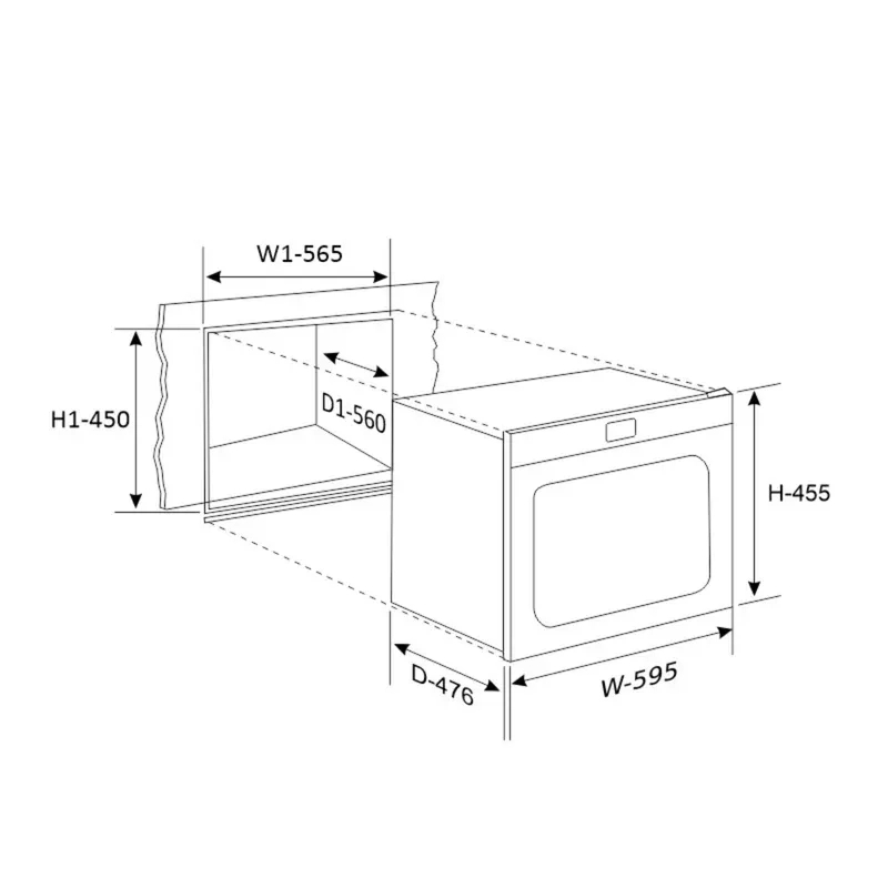 Glen Built-in-Microwave Oven with Touch Control Capacity 35 ltr. (MO 672) 1