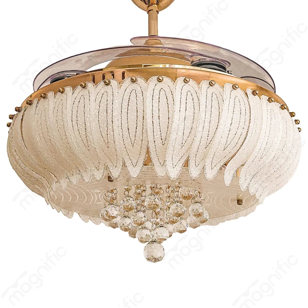 Magnific Merc X Series – 44″ Modern Ceiling Fan with Remote & Multi-Color - French Gold by Magnific : Colours available: Goldenrod 1 1