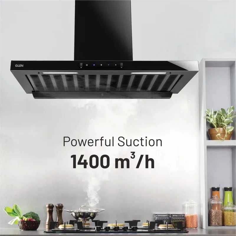 Glen Under Cabinet Auto Clean Filter less Kitchen Chimney with Motion Sensor 90cm, 1400 m3/h (CH6052UCAC90) 7