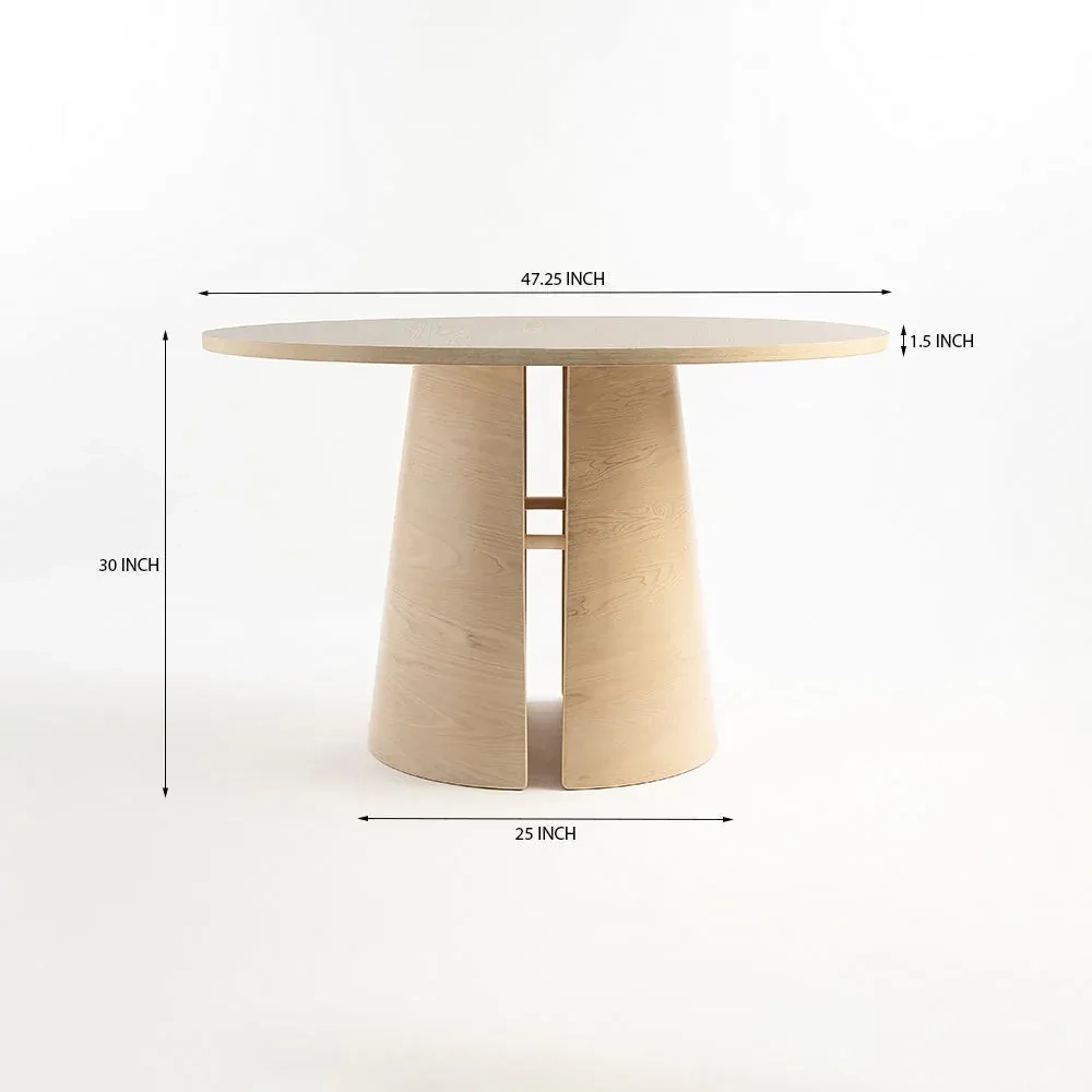 LivingShapes Stella Hughes 4 Seater Dining Table by Living Shapes : Colours available: Wheat 6 4