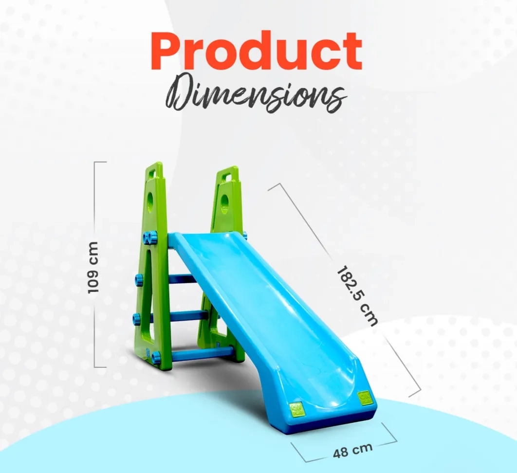 Ok Play Baby Slide Senior Skyblue - Parrot Green by OK Play for Outdoor, Indoor 1 1