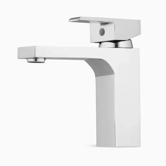 Gravity Single Lever Basin Mixer 35mm One Piece Brass Faucet/Basin Tap For Bathroom - Chrome by Gravity Bath : Colours available: Chrome 1 1