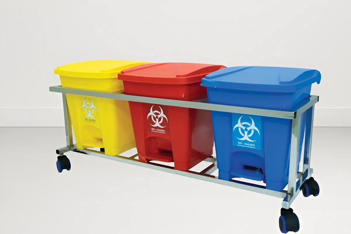 SI Surgical Hospital Furniture|Bio Medical Waste Bin - SIS 2074A by SI Surgical for Hospital : Colours available: Multicolour