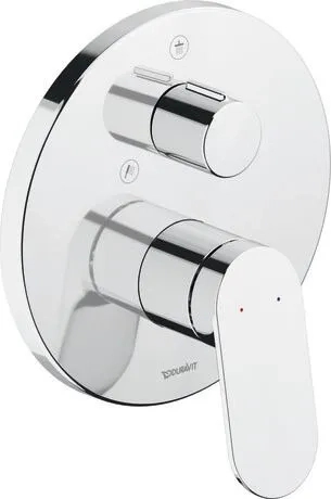 Duravit Wave Single Lever Shower Mixer for Concealed by Duravit : Colours available: Chrome