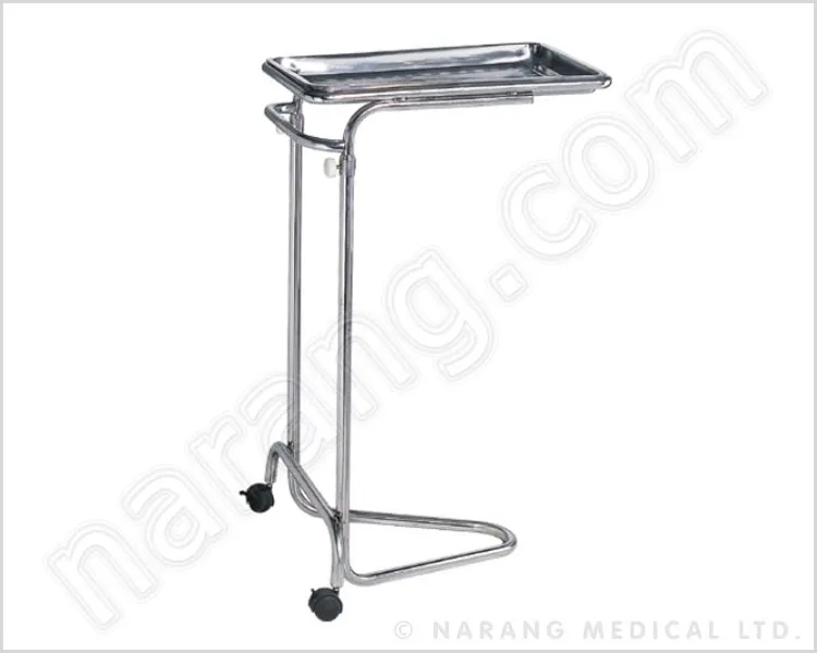 Narang Medical HF2126 : Mayo Type Trolley Height Adjustable by Narang Medical Limited : Colours available: Silver