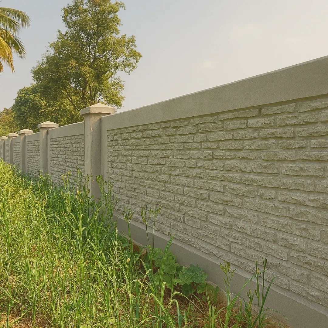 Justfence Unislab Wall Fence by Justfence : Colours available: White