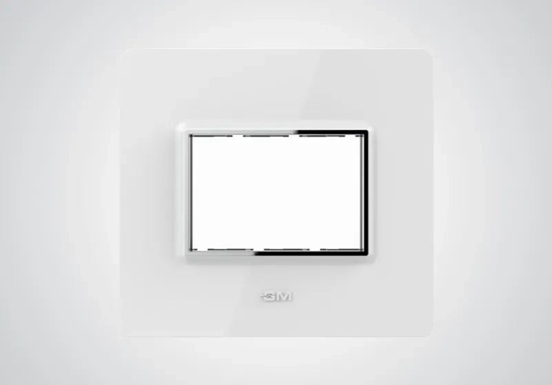 GM Modular Forest - 3 M Cover Plate - CM SN 03 003 - Glossy White by GM Modular : Colours available: White