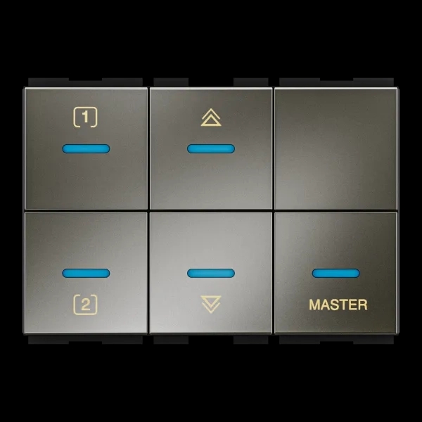 GM Modular Switches Touch  AA 3 209 - Graphite Magnesia by GM Modular : Colours available: Grey