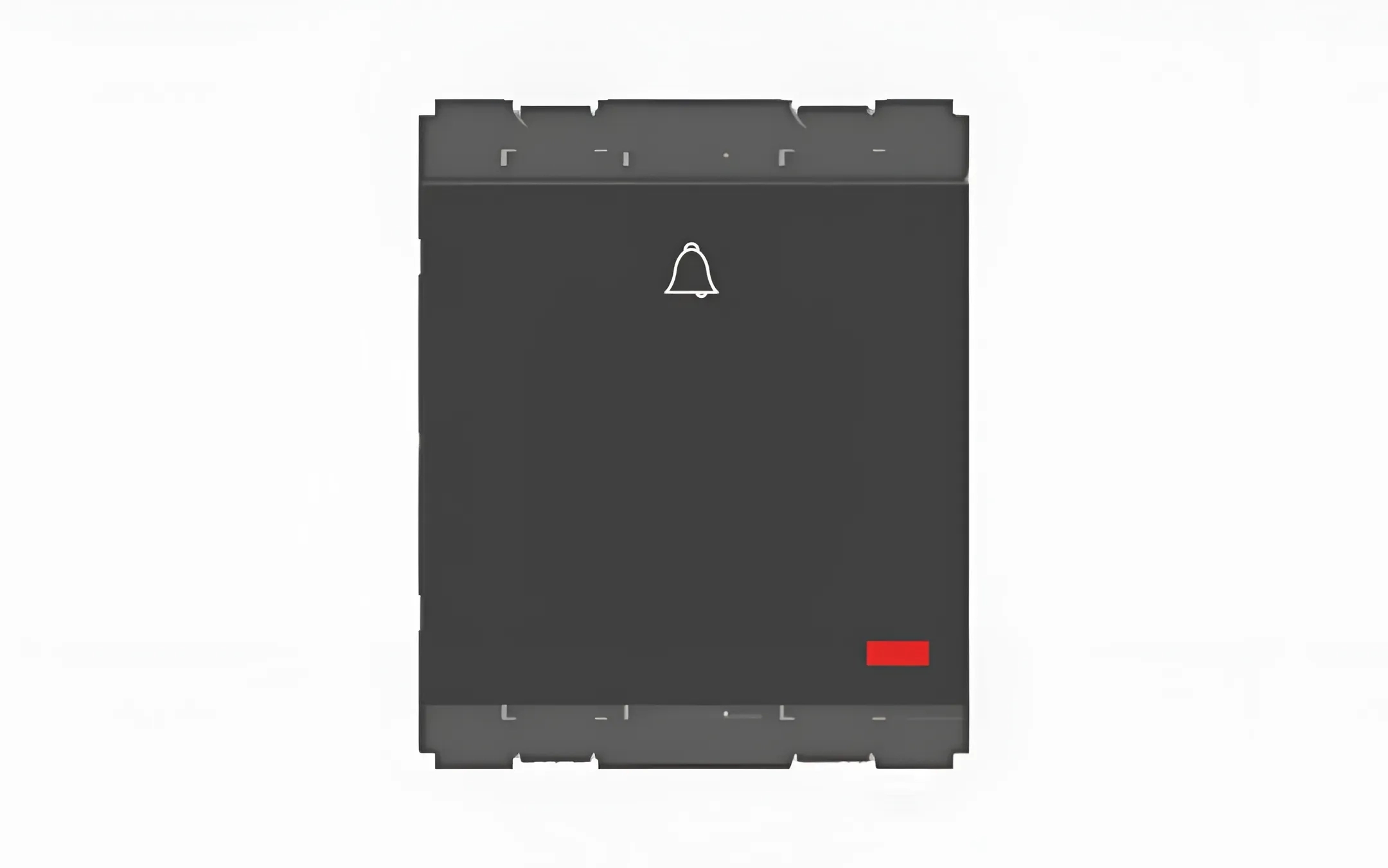 Norisys Charcoal Black Palm Bell Switch Single Pole with indicator - 2 Module by Norisys : Colours available: Black
