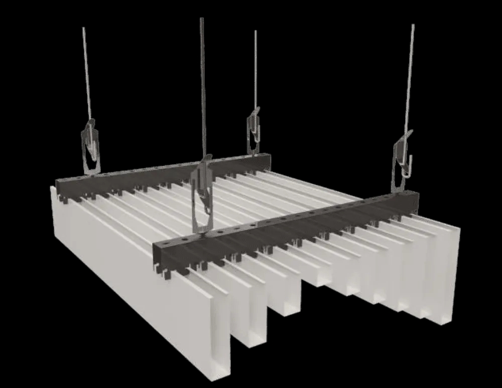 Scheppers U Shape Baffle – Multi Height by Scheppers for Interior : Colours available: WhiteMatt 1
