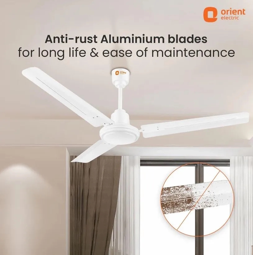 Orient Electric Falcon 400 Ceiling Fan 1400MM White by Orient Electric : Colours available: White 5 3