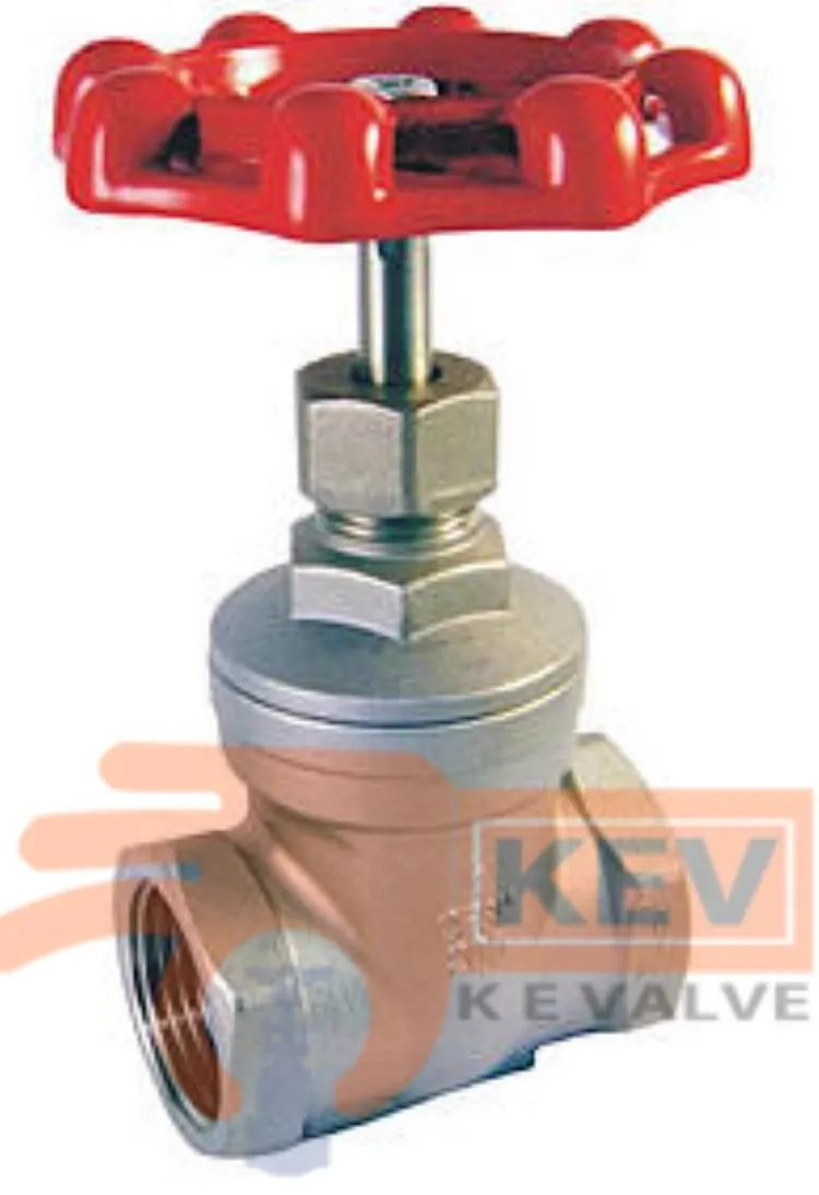 Ke Screwed End Gate Valve 2029 by KE Valve : Colours available: Silver
