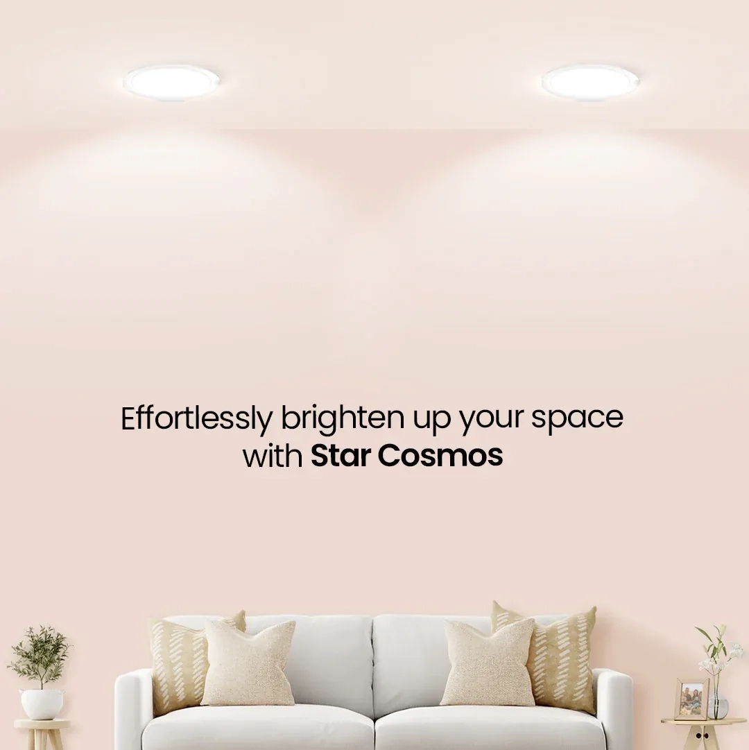 Crompton 12W Star Cosmos Round LED Recess Panel by Crompton : Colours available: White 1 1