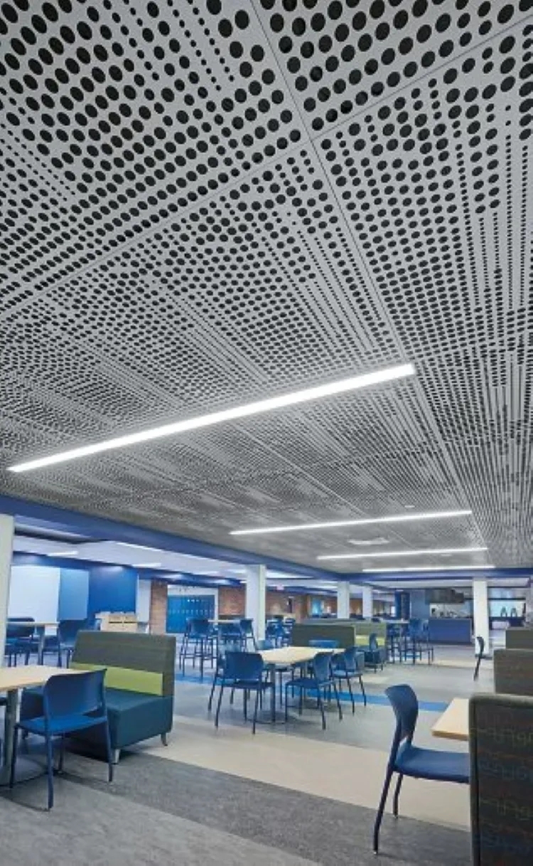 Techno Acoustic Gi Clipin Custom Perforated Ceiling Tile by Techno Acoustic : Colours available: White 1 1