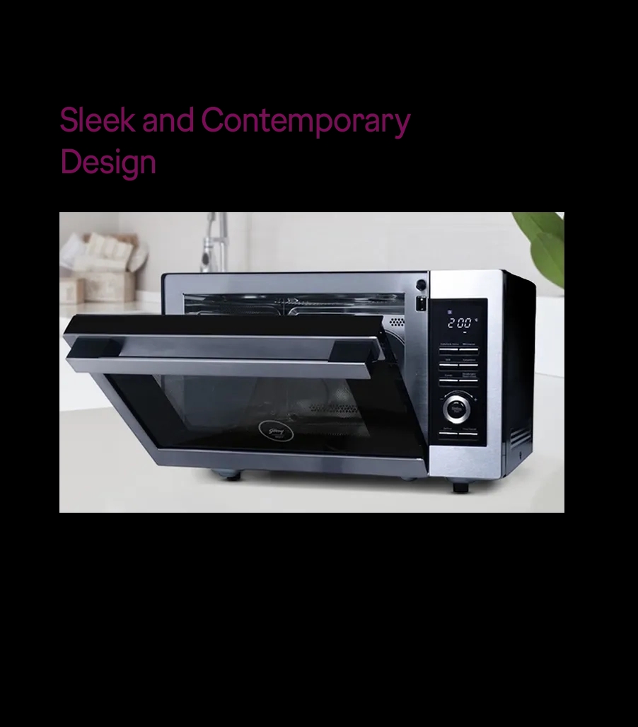 Godrej Convection 33 Litre Silver Microwave Oven by Godrej Enterprises : Colours available: Silver 17 8