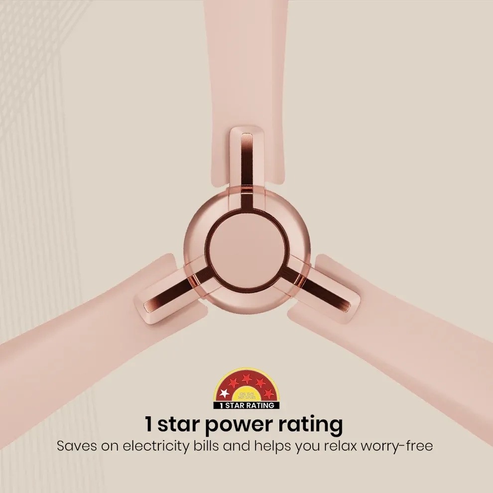 Crompton Highspeed Santos Ceiling Fan - Rose Gold by Crompton : Colours available: MistyRose 16 8