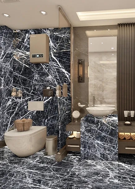 R K Renoir Marble by R K Marble : Colours available: Black 1 2