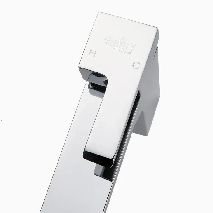Gravity Single Lever Basin Mixer 35mm One Piece Brass Faucet/Basin Tap For Bathroom - Chrome by Gravity Bath : Colours available: Chrome 3 3