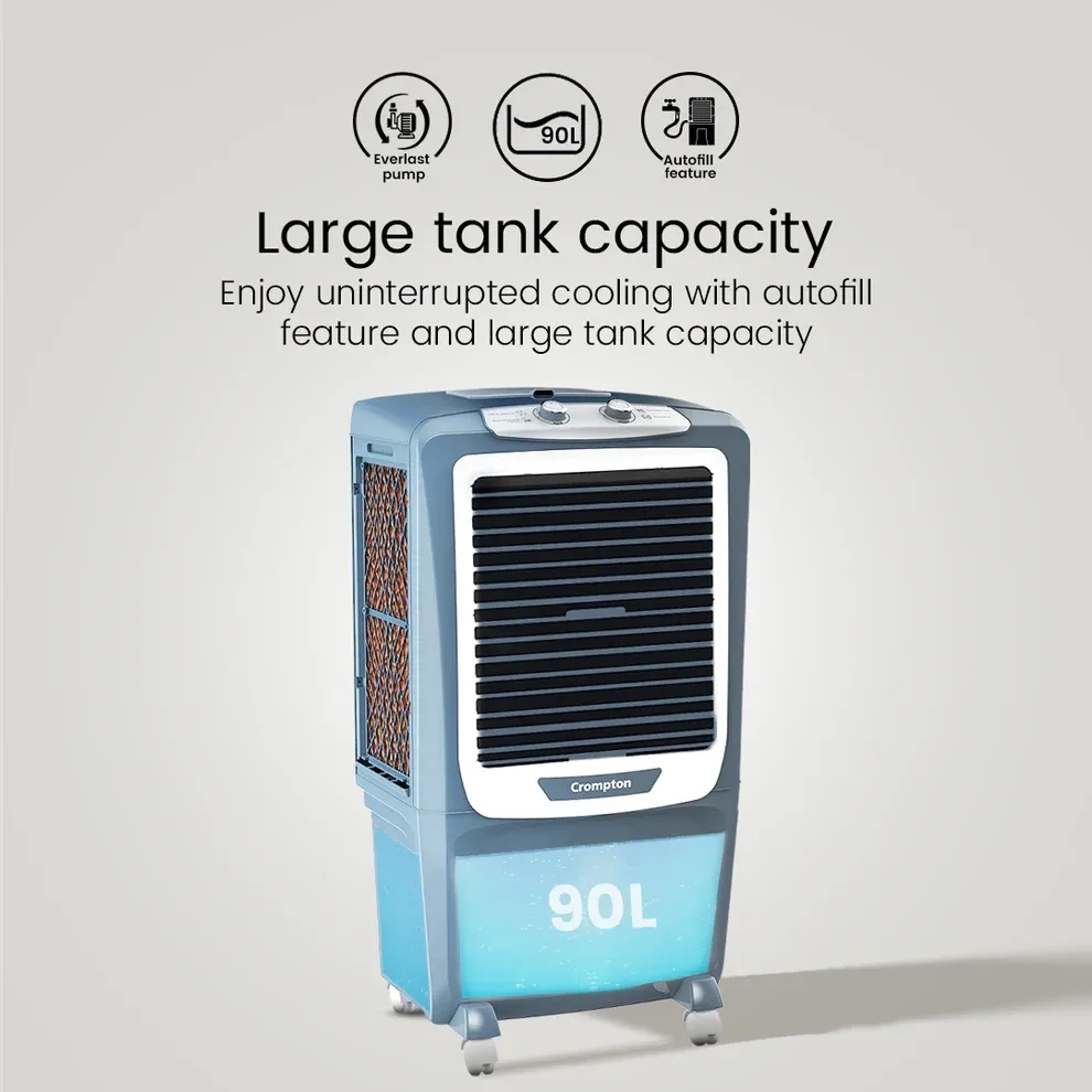 Crompton Gale DAC Air Cooler - 90-L by Crompton : Colours available: Grey 11 2
